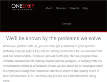 Tablet Screenshot of onestopenv.com